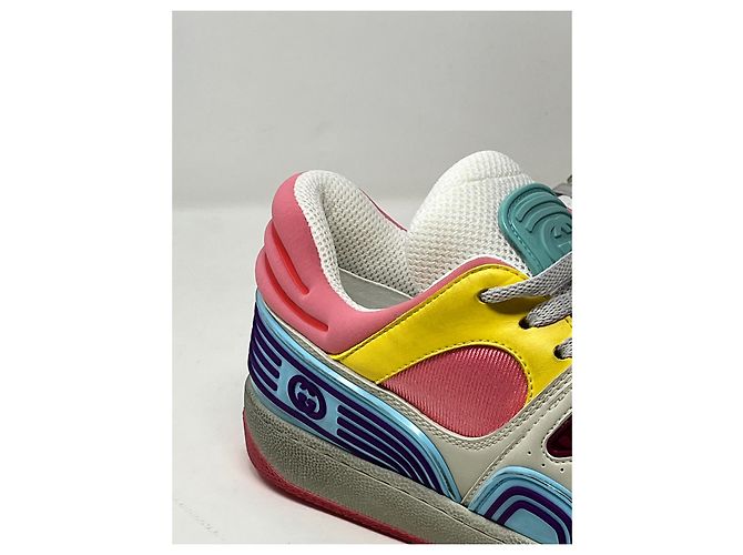 Sneakers Gucci in pelle multicolore - vista 3