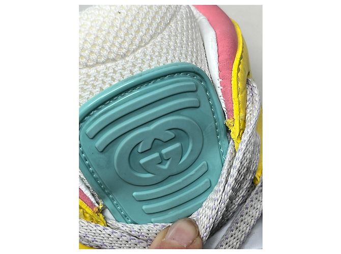 Sneakers Gucci in pelle multicolore - vista 4