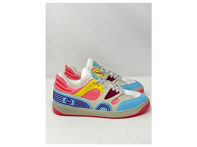 Sneakers Gucci in pelle multicolore - vista 7