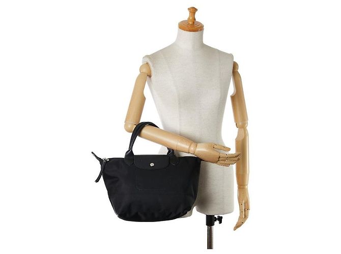 & Other Stories Bolso M Le Pliage de lona y cuero de Longchamp - vista 12