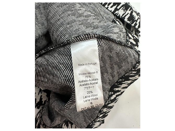 Kenzo Strickkleid im Hahnentrittmuster schwarz weiß - Ansicht 6