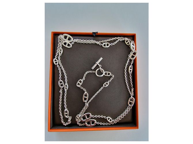 Hermès Collar largo FARANDOLE 160 cm Plata - vista 2
