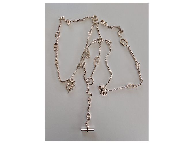 Hermès Collar largo FARANDOLE 160 cm Plata - vista 3