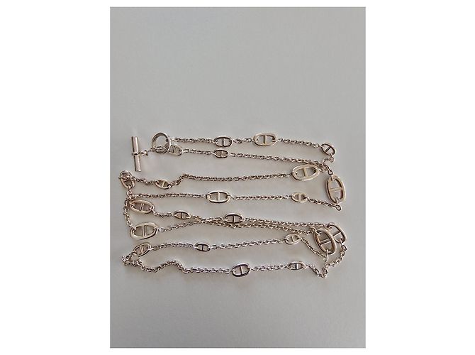 Hermès Collar largo FARANDOLE 160 cm Plata - vista 4