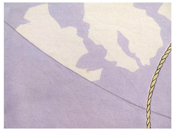 Hermès SCIARPA VINTAGE HERMES SPEDIZIONI POLARI FRANCESI 1A EDIZIONE 1951 SCIARPA Beige - vista 11