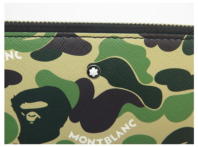 NUOVA BORSA MIMETICA ASCIUGAMANO MONTBLANC X BAPE PORTFOLIO Verde - vista 5