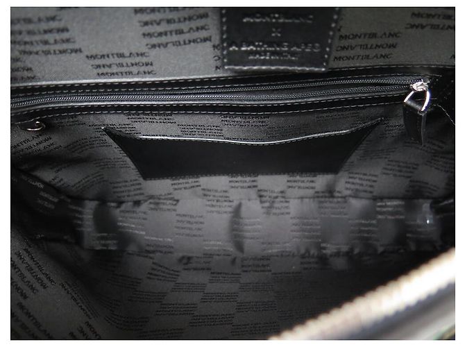 NOVA BOLSA MONTBLANC X BAPE 125347 PASTA PORTA-DOCUMENTOS DE COURO CAMUFLADA - vista 9