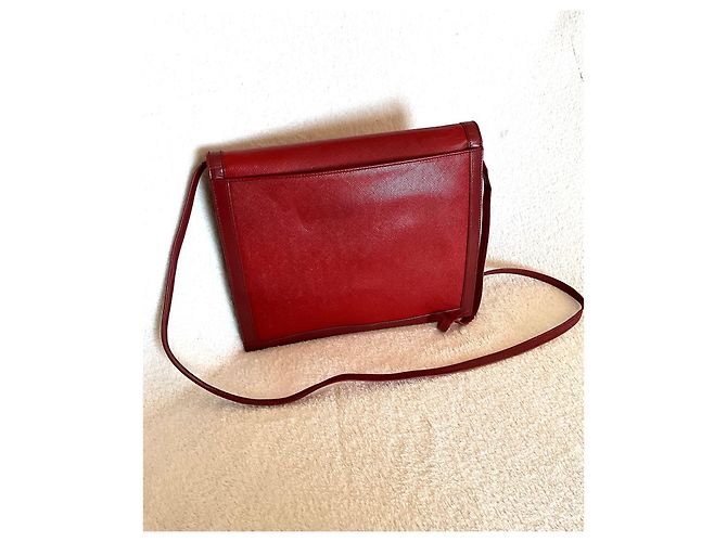 Borsa Christian Dior in pelle rossa Rosso - vista 6