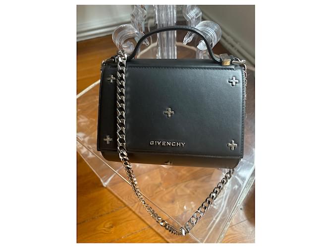 Borsa a mano Givenchy Pandora Box in pelle nera Nero - vista 2