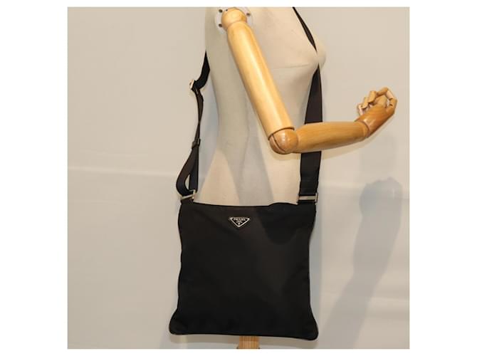 PRADA Borsa a Tracolla Nylon Nera Auth 72842 Nero - vista 22