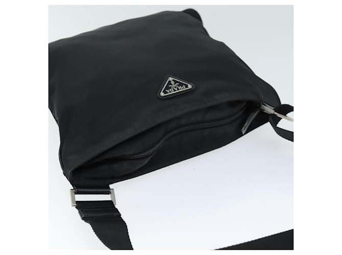 PRADA Borsa a Tracolla Nylon Nera Auth 72842 Nero - vista 6