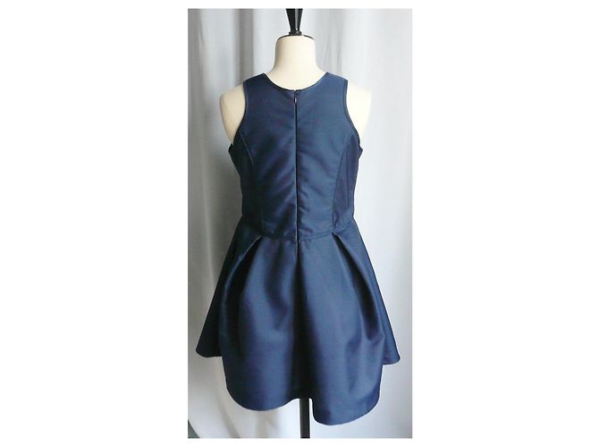 MAJE Cocktailkleid in Mitternachtsblau, neuwertiger Zustand, Größe 3. - Ansicht 2