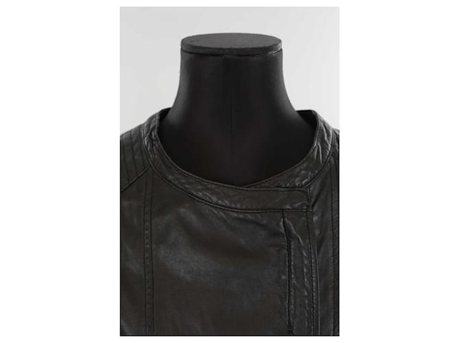 Swildens Lederjacke Schwarz - Ansicht 2