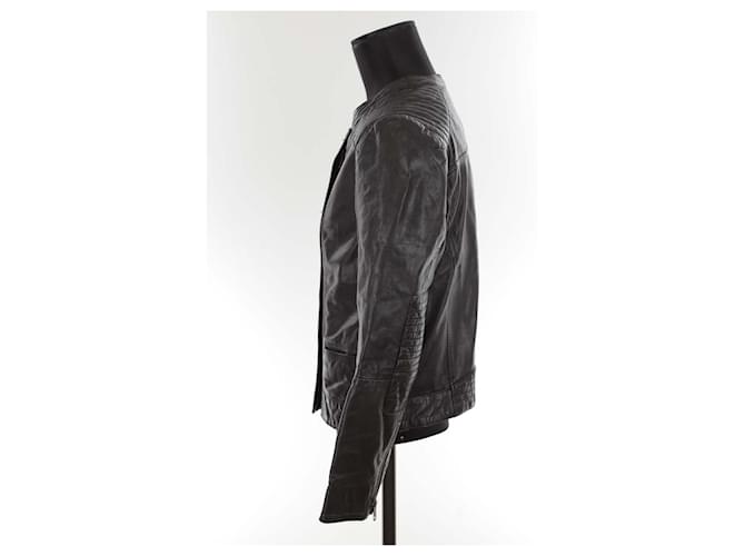 Swildens Lederjacke Schwarz - Ansicht 3