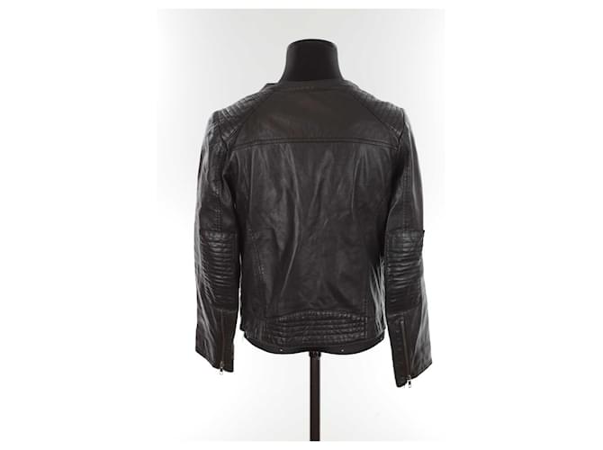 Swildens Lederjacke Schwarz - Ansicht 4