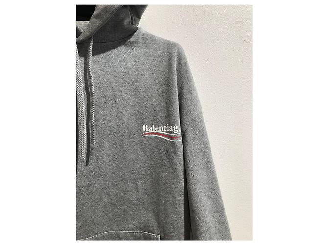 BALENCIAGA Strickwaren T.International XL Baumwolle Grau - Ansicht 2
