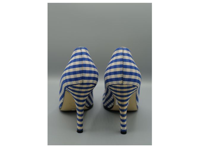 Walter Steiger Tacones de Tela Azul e bianco Blu - vista 3