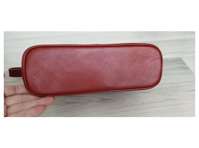 Bolso de mano pequeño Burberry de cuero Saffiano marrón Castaño - vista 3