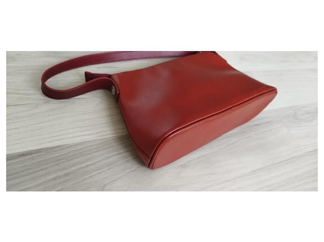 Bolso de mano pequeño Burberry de cuero Saffiano marrón Castaño - vista 4