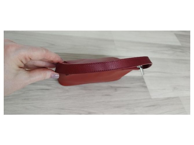 Bolso de mano pequeño Burberry de cuero Saffiano marrón Castaño - vista 6