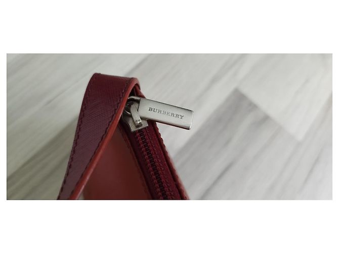 Bolso de mano pequeño Burberry de cuero Saffiano marrón Castaño - vista 8