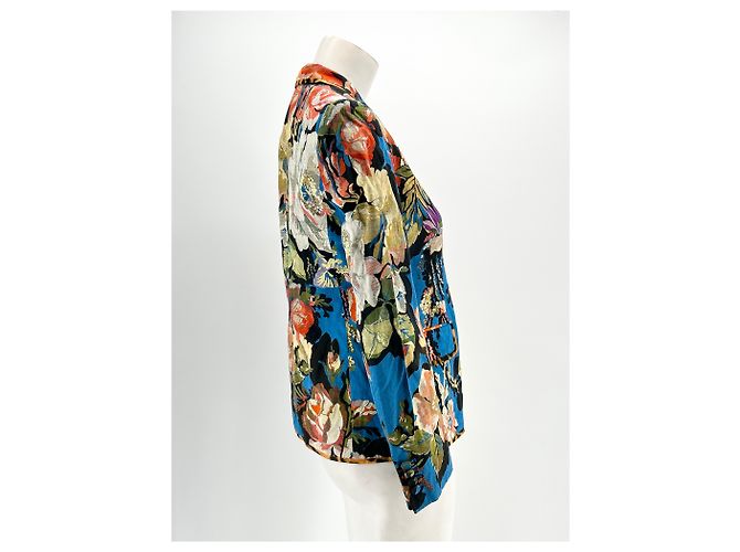 Dries Van Noten Jacken T.FR 38 Viskose Blau - Ansicht 3