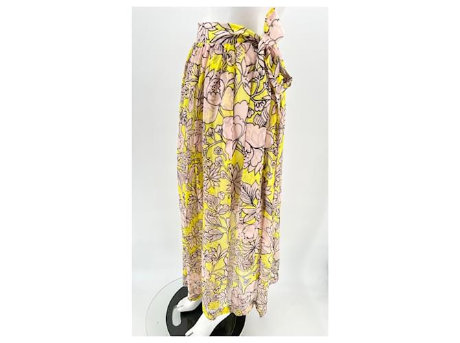 Faldas MSGM T.International S Poliéster Amarillo - vista 4