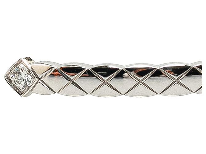 Bracciale Chanel Coco Crush in argento 18 carati con diamanti in oro bianco - vista 4