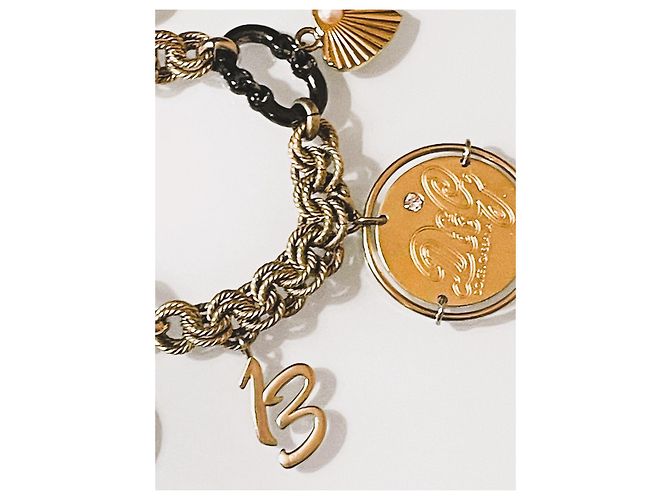 Raro  bracciale vintage DOLCE & GABBANA "Token Money" dorato D'oro - vista 6