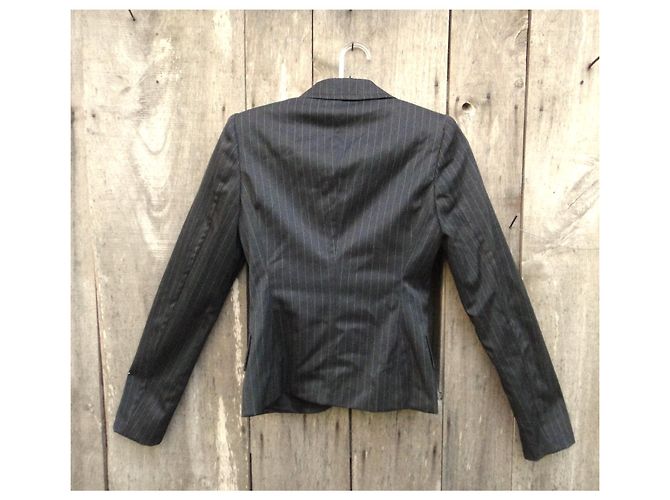Gucci Wool Jacket Dark Grey - view 2