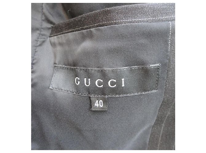 Gucci Wool Jacket Dark Grey - view 3