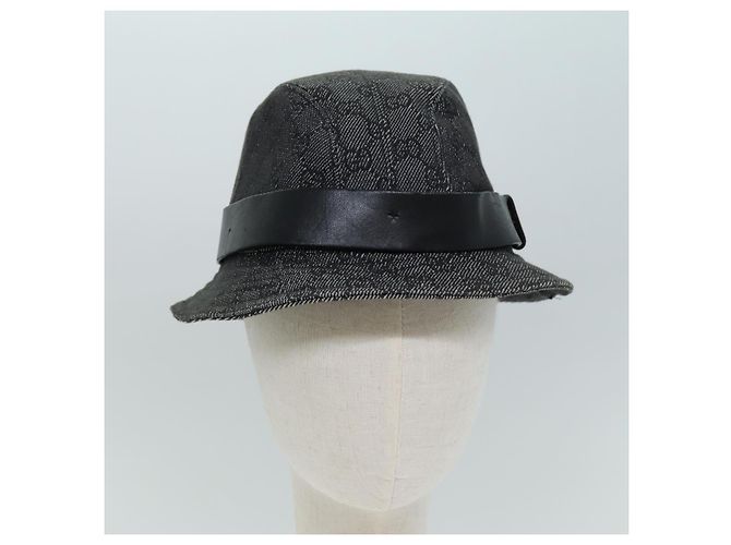 GUCCI GG Canvas Hut M Schwarz Auth am6222 - Ansicht 12