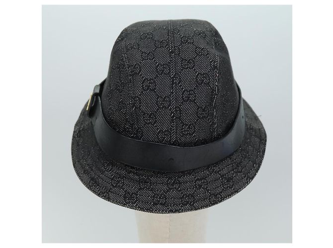 GUCCI GG Canvas Hut M Schwarz Auth am6222 - Ansicht 2