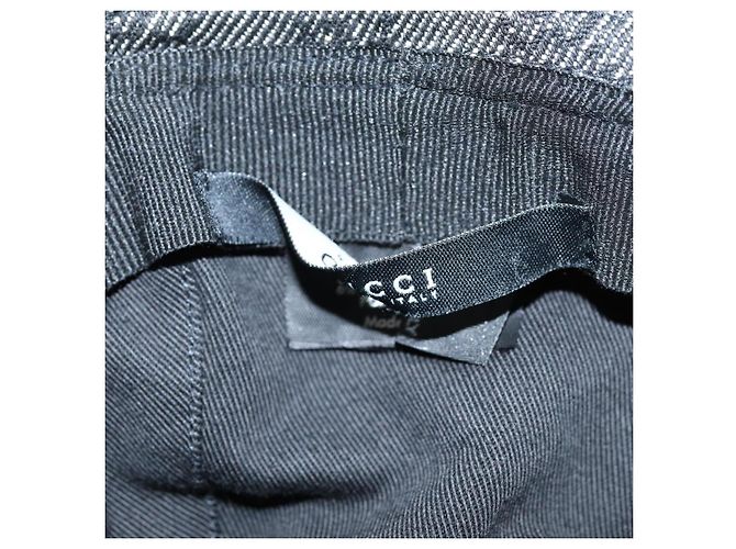 GUCCI GG Canvas Hut M Schwarz Auth am6222 - Ansicht 7