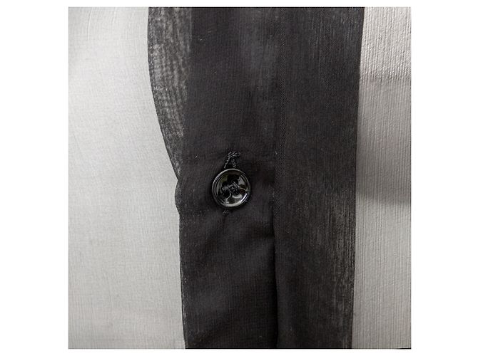 Camicia velata Saint Laurent Nero - vista 6