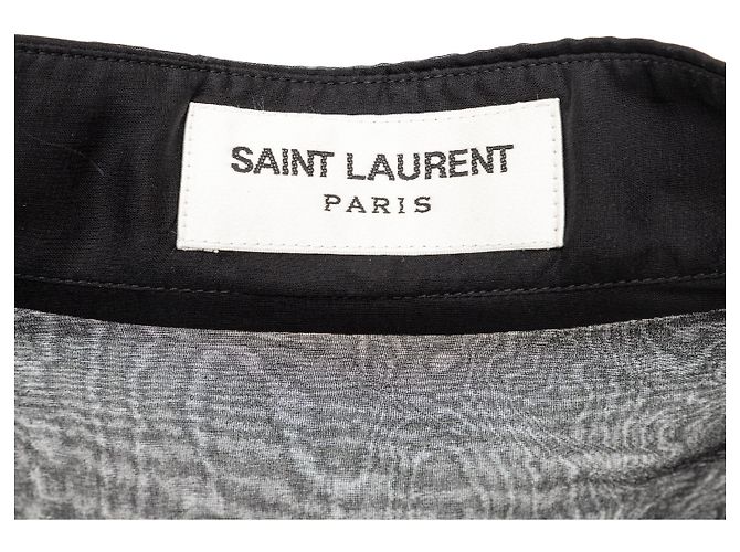 Camicia velata Saint Laurent Nero - vista 9