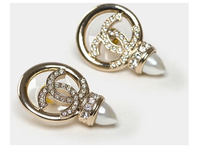 Gioielli CHANEL CC in metallo dorato - 101830 D'oro - vista 2