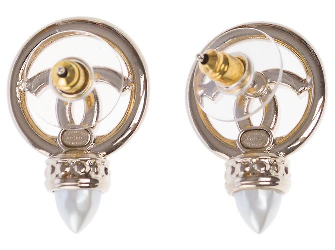 Gioielli CHANEL CC in metallo dorato - 101830 D'oro - vista 3