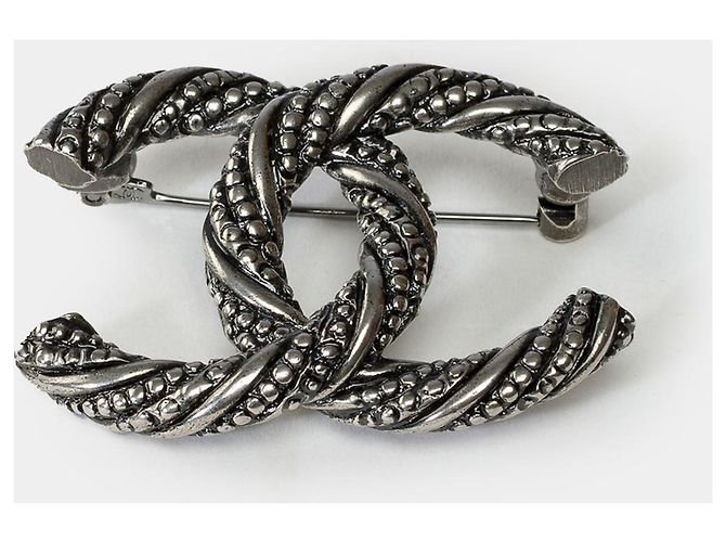 Gioielli CHANEL CC in metallo argentato - 101909 Argento - vista 2