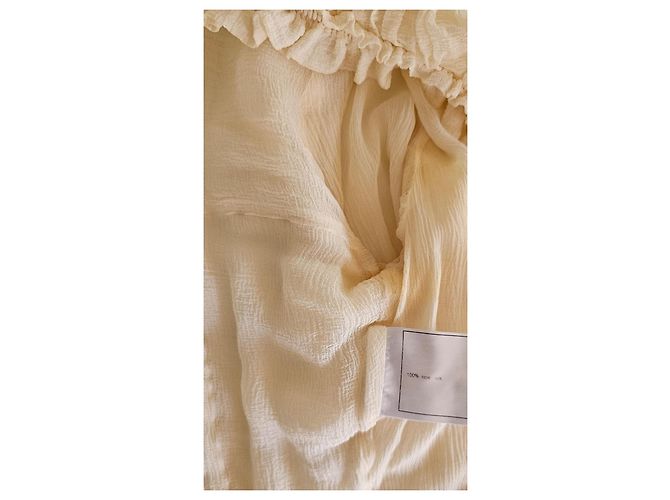 Chanel Silk Chiffon Jacket Beige Eggshell - view 4