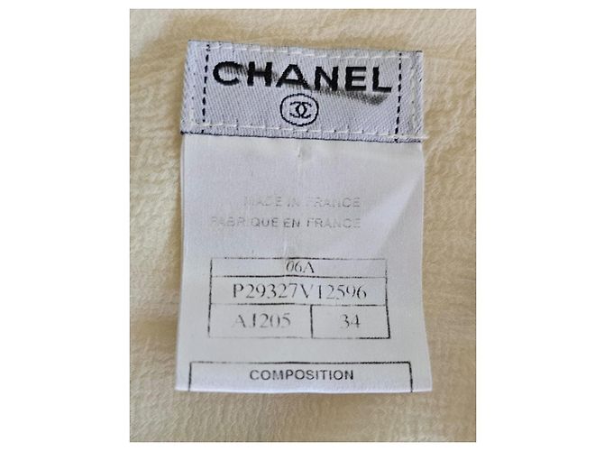 Chanel Silk Chiffon Jacket Beige Eggshell - view 5