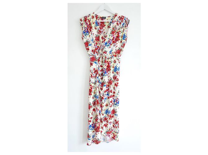 Autre Marque Atlein sammelte Blumendruckkleid. Mehrfarben - Ansicht 2