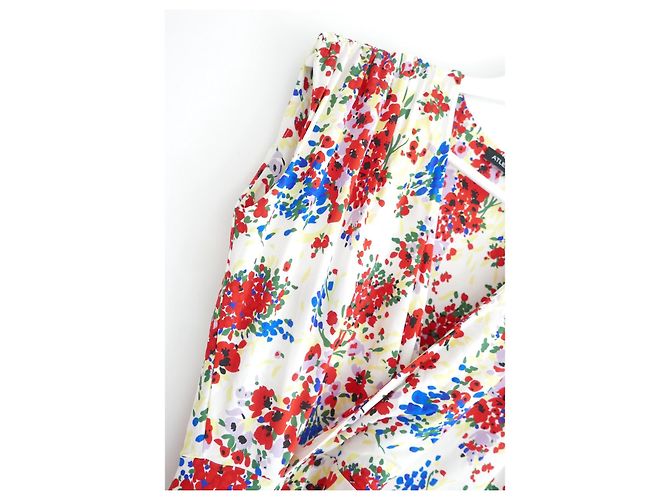 Autre Marque Atlein sammelte Blumendruckkleid. Mehrfarben - Ansicht 3