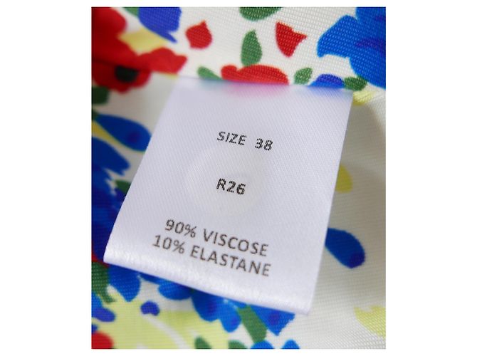 Autre Marque Atlein sammelte Blumendruckkleid. Mehrfarben - Ansicht 7