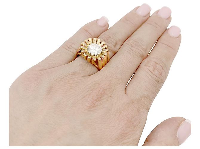 inconnue Diamant-Solitärring. - Ansicht 2