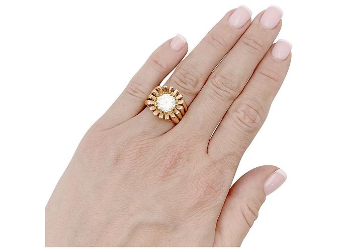 inconnue Diamant-Solitärring. - Ansicht 3