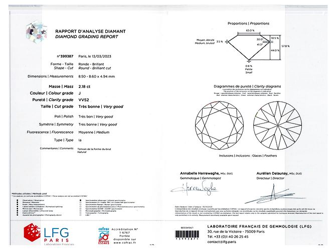 inconnue Diamant-Solitärring. - Ansicht 7