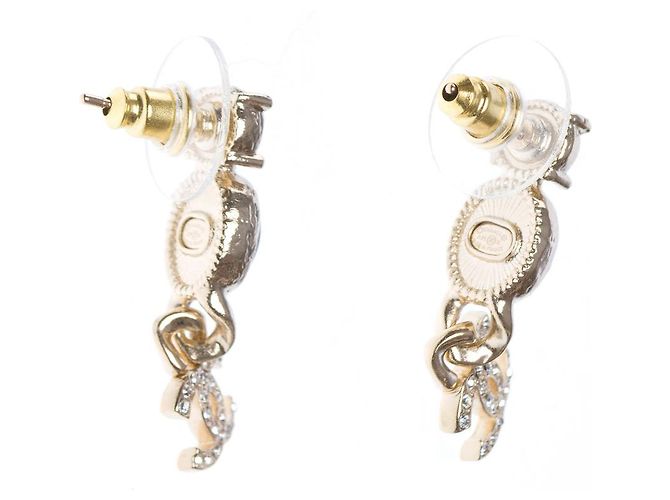 Gioielli CHANEL CC in metallo dorato - 101912 D'oro - vista 3