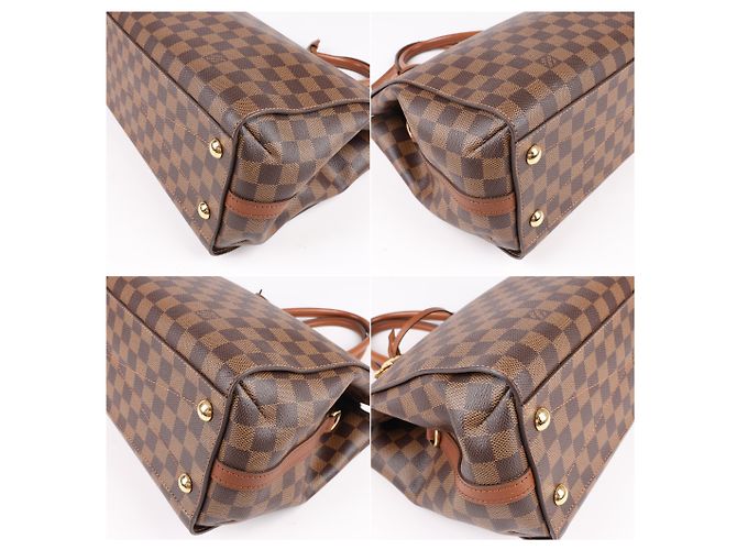 Borsa a mano Louis Vuitton Damier Greenwich 2Way in marrone N41337 Verde - vista 11