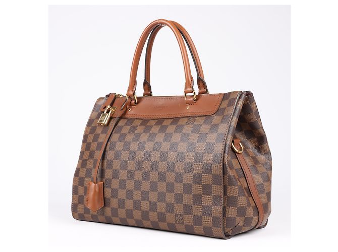 Borsa a mano Louis Vuitton Damier Greenwich 2Way in marrone N41337 Verde - vista 2